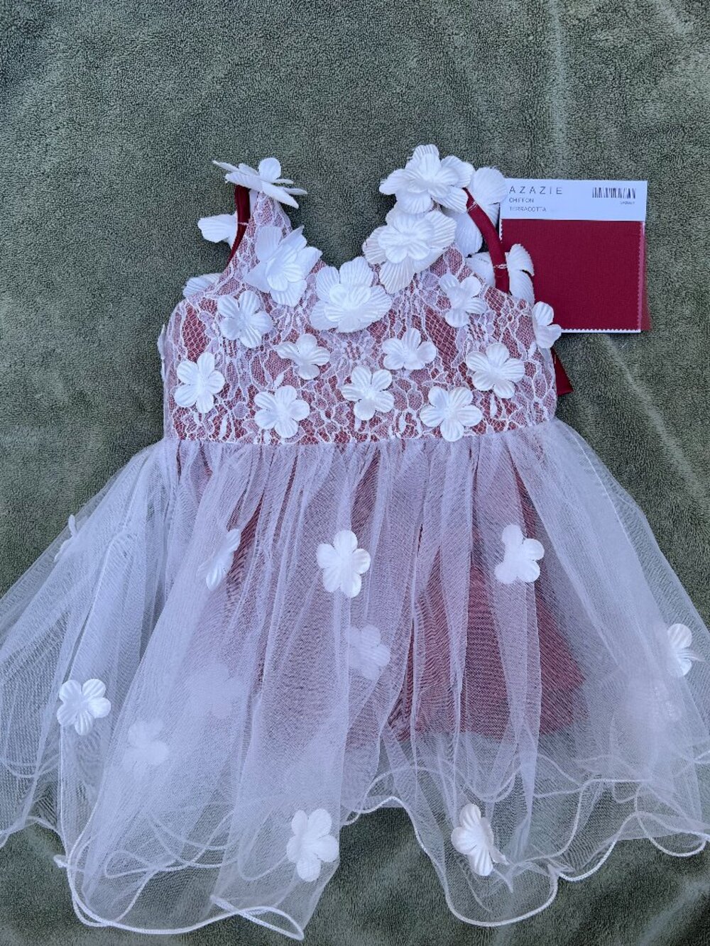 Azazie Junebug Flower Girls Dress - Terracotta 24 Months